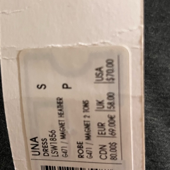 NWT- LOLE dress size small.  Stretchy comfortable fabric heathered  grey - Picture 7 of 8